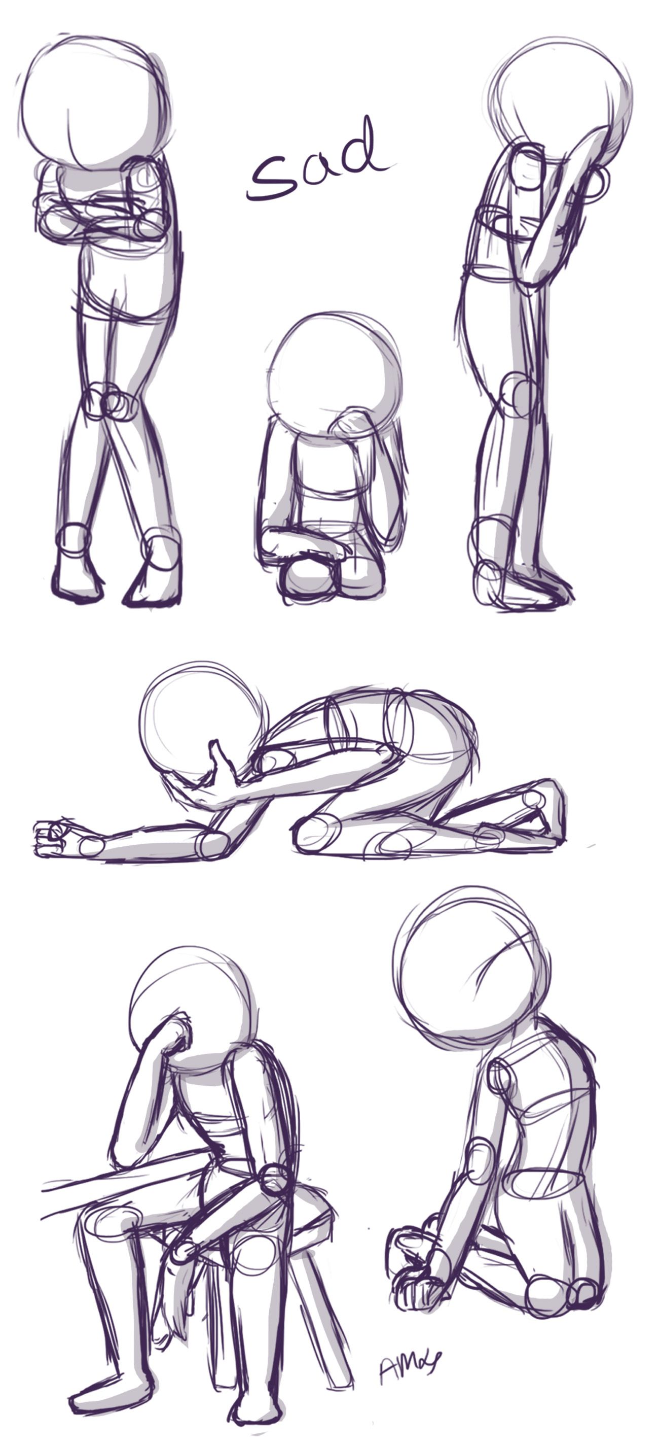 Featured image of post Drawing Reference Poses Sad