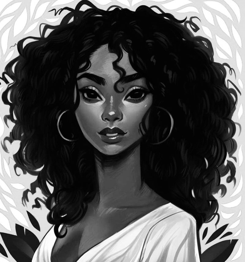pics Fluffy Hair Reference Female hair fluffy face realistic natural