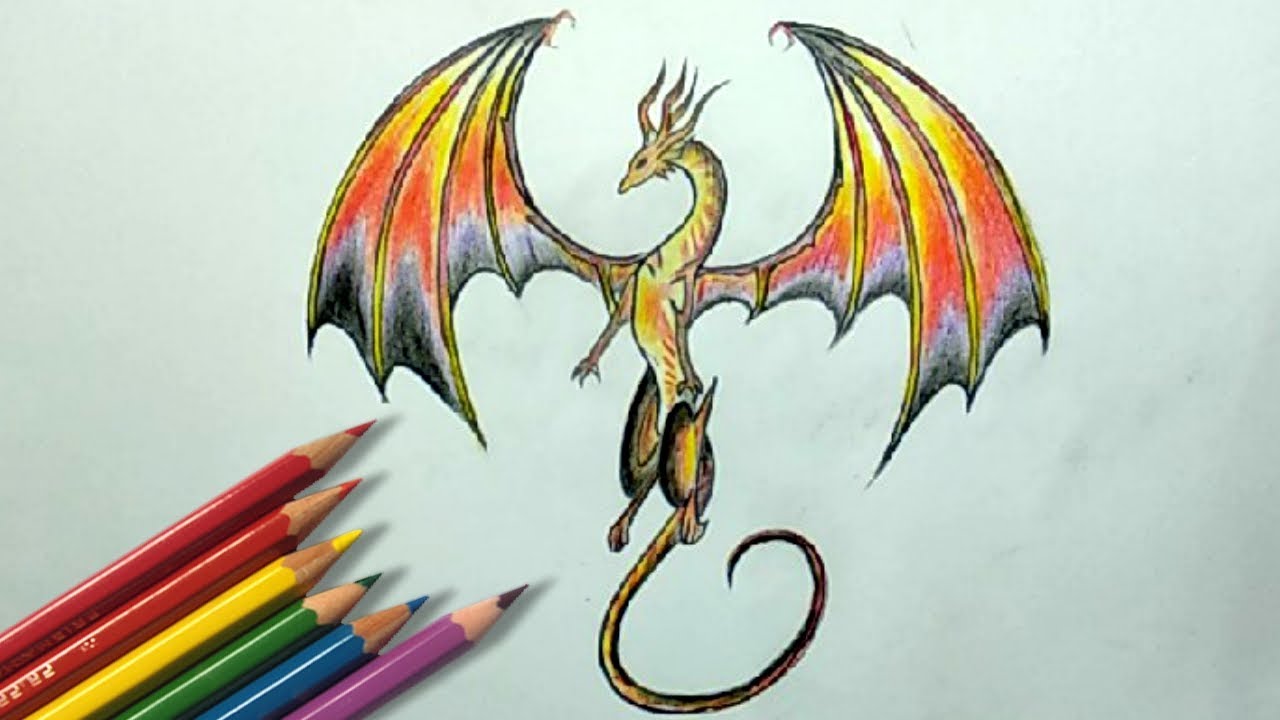 Featured image of post Full Body Dragon Drawing Color