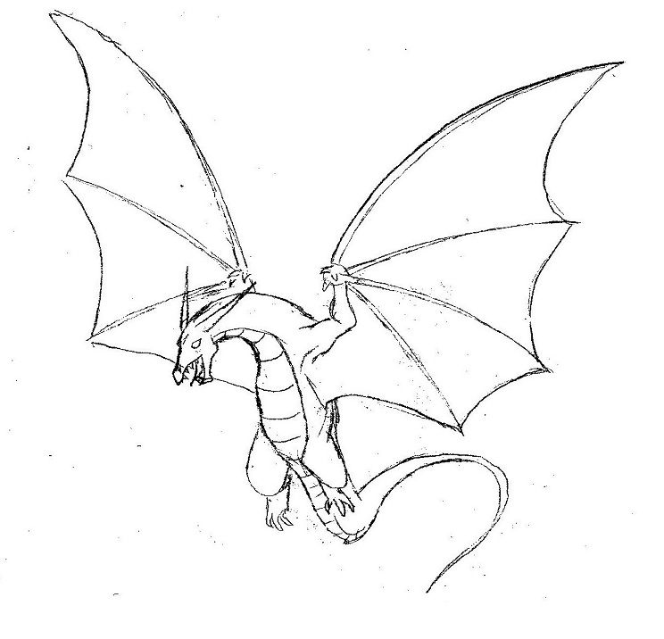 Featured image of post Full Body Dragon Drawing Easy Flying