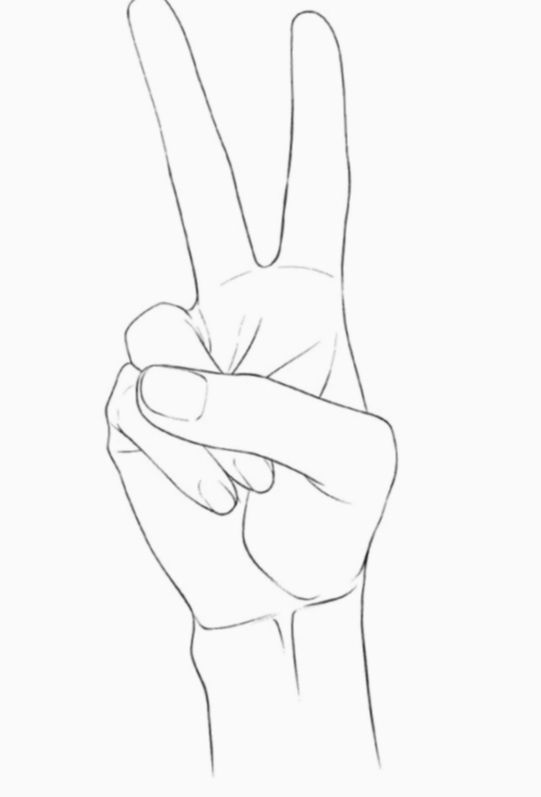 Featured image of post Hands Drawing Reference Peace Sign