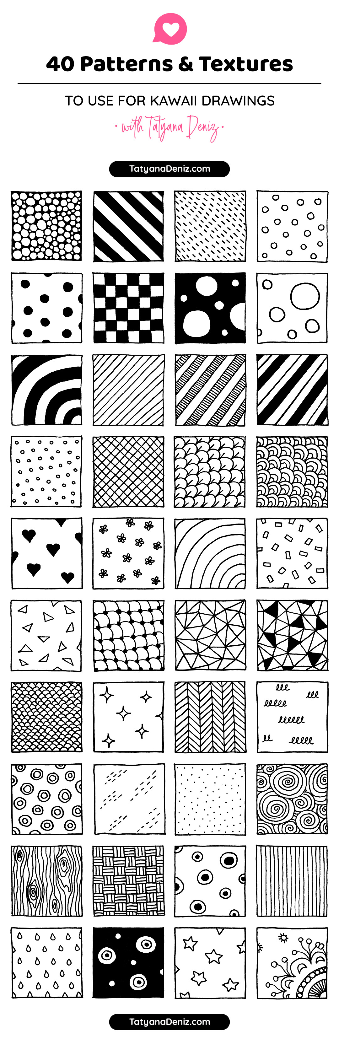 Featured image of post Kawaii Cool Patterns To Draw Easy