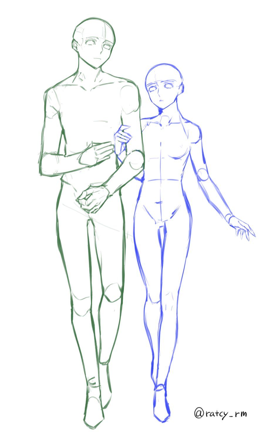 Featured image of post Pose Reference Anime Couple Base Full Body