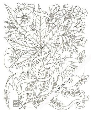 Featured image of post Weed Coloring Pages For Adults